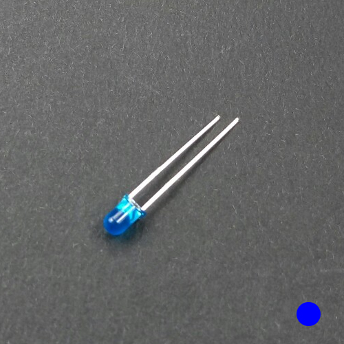 3mm LED 파랑,파란 / 반투명 / Diffused Blue 3mm LED